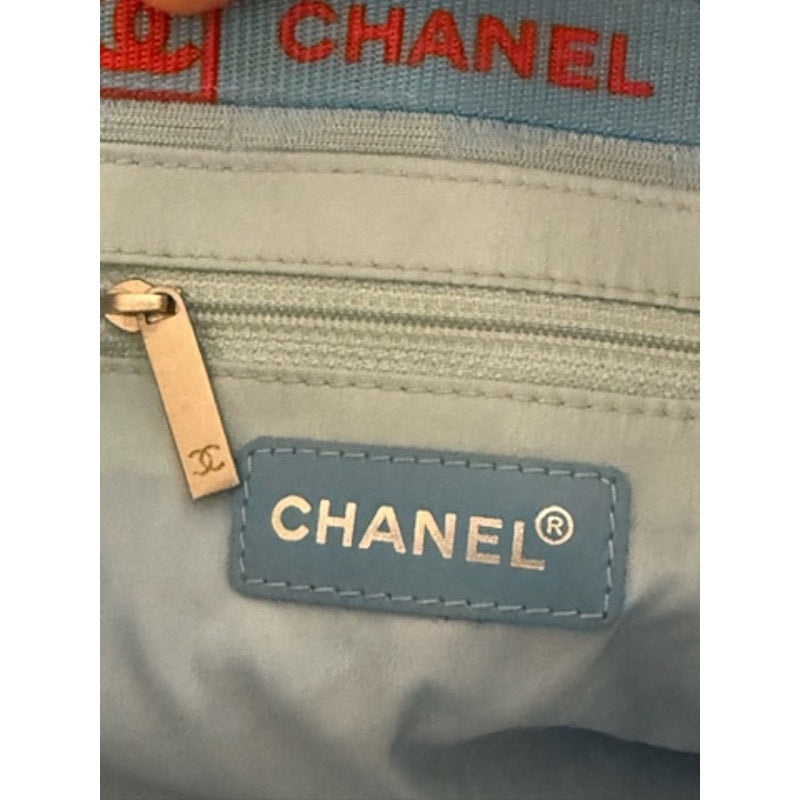 RARE Chanel Blue Nylon New Travel Line Tote*PRISTINE CONDITION*RARE COLORWAY