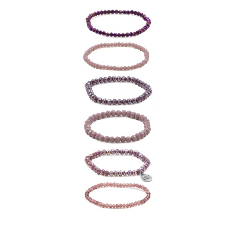 RETAIL $50 *Kinsley Armelle Stacked Collection Silver Phoenix Bracelet Set*6