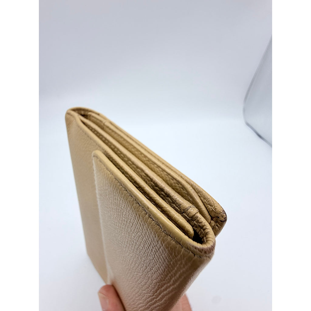 Chanel Interlocking CC Logo Continental Wallet*BEAUTIFUL Neutral COLOR