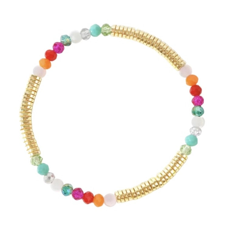 RETAIL $25 Kinsley Armelle Pixie Collection Viva Bracelet* Faceted glass beads