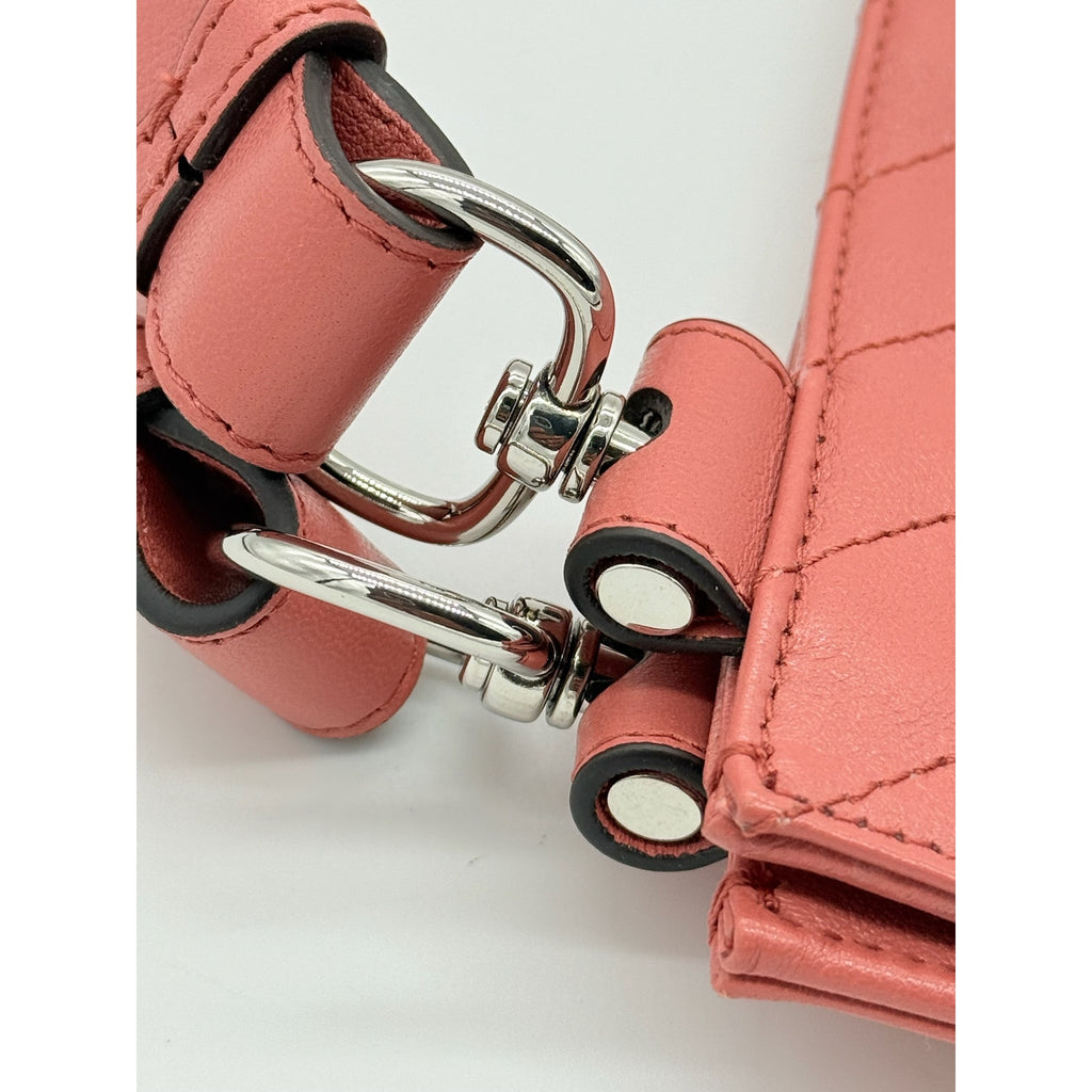 Gucci Pink Sakai Be Green Calfskin Diagonal Stitched Tote Bag*FULL INCLUSION*NWT