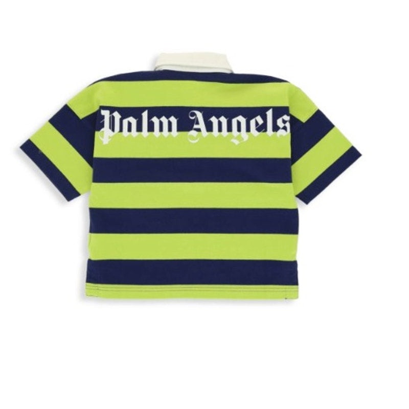 RETAIL $270 Palm Angels Boys Logo Striped Polo*BRAND-NEW w/tags*SZ 12