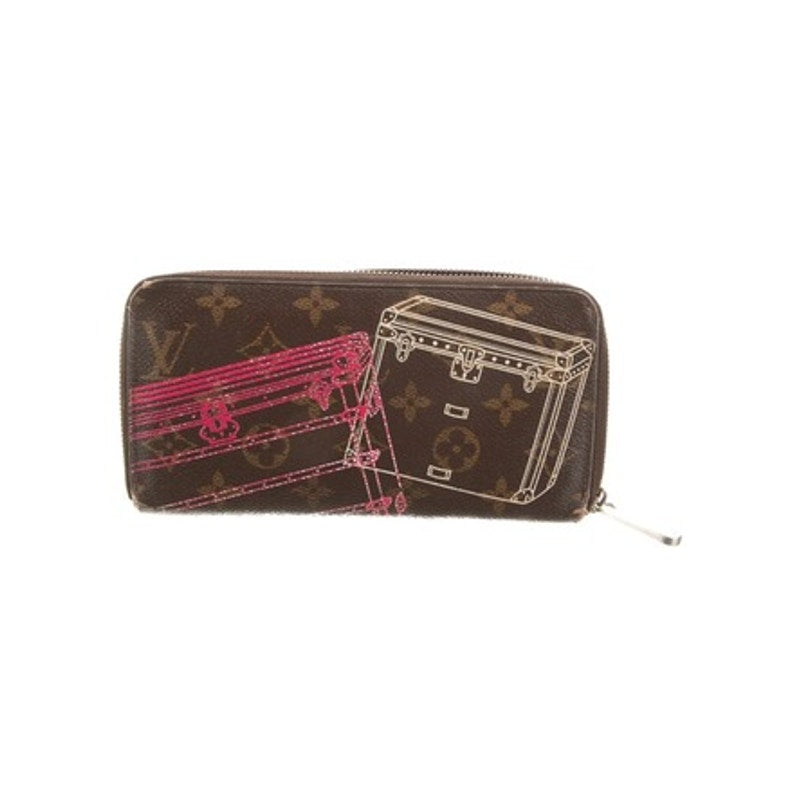 LOUIS VUITTON  Monogram 2014 Animation Silk Screen of Trunks*Limited Ed. Wallet*