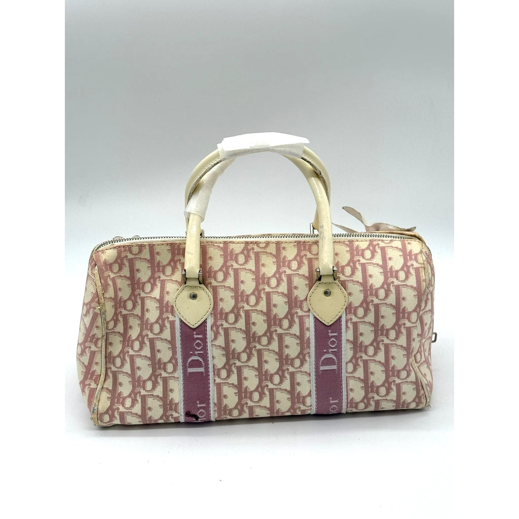 Christian Dior Pink Vintage Diorissimo Girly Boston Bag*Awesome bag!