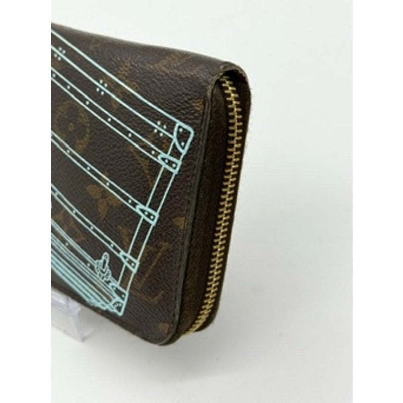 LOUIS VUITTON  Monogram 2014 Animation Silk Screen of Trunks*Limited Ed. Wallet*