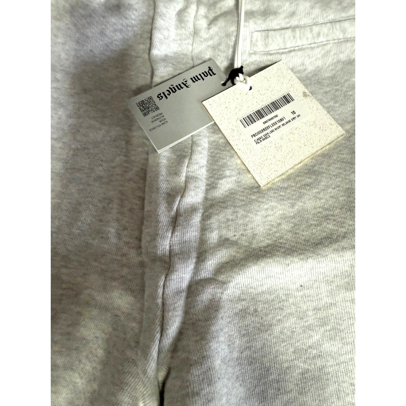 RETAIL $255 Palm Angels Kids Cotton Jersey Logo Shorts*BRAND-NEW with tags*SZ 10
