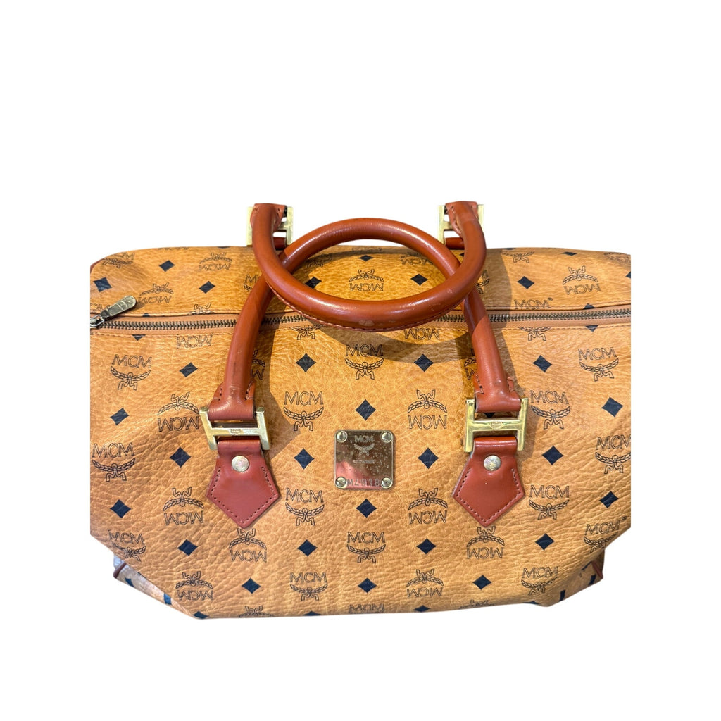 MCM Visetos Monogram Boston bag*Size 40 Weekender*Vintage Beauty! with COA