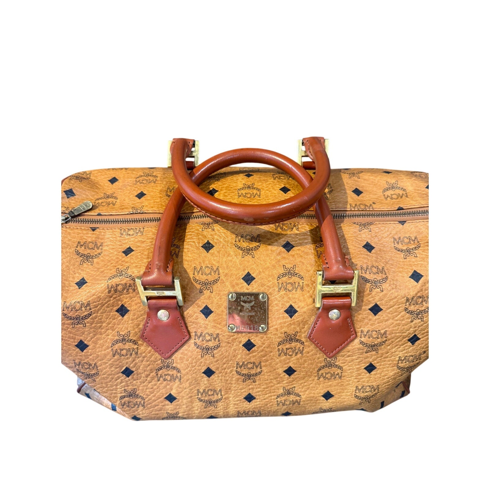 MCM Visetos Monogram Boston bag*Size 40 Weekender*Vintage Beauty! with COA
