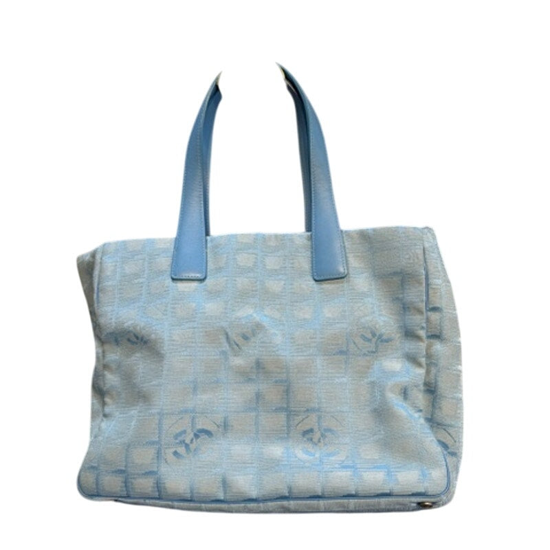 RARE Chanel Blue Nylon New Travel Line Tote*PRISTINE CONDITION*RARE COLORWAY
