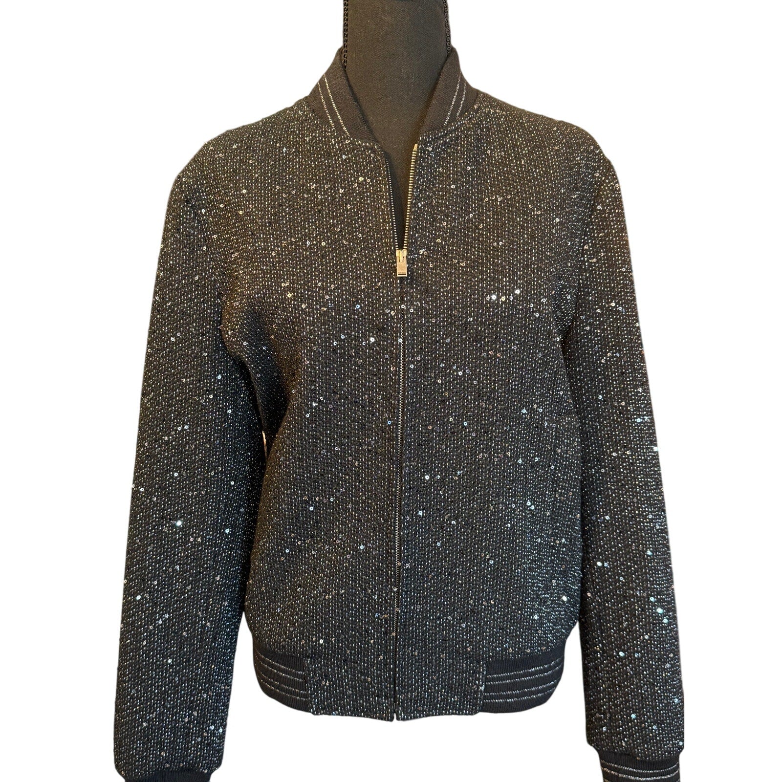 Saint Laurent Sequins Bomber Jacket*2019 Collection*BRAND-NEW with TAGS