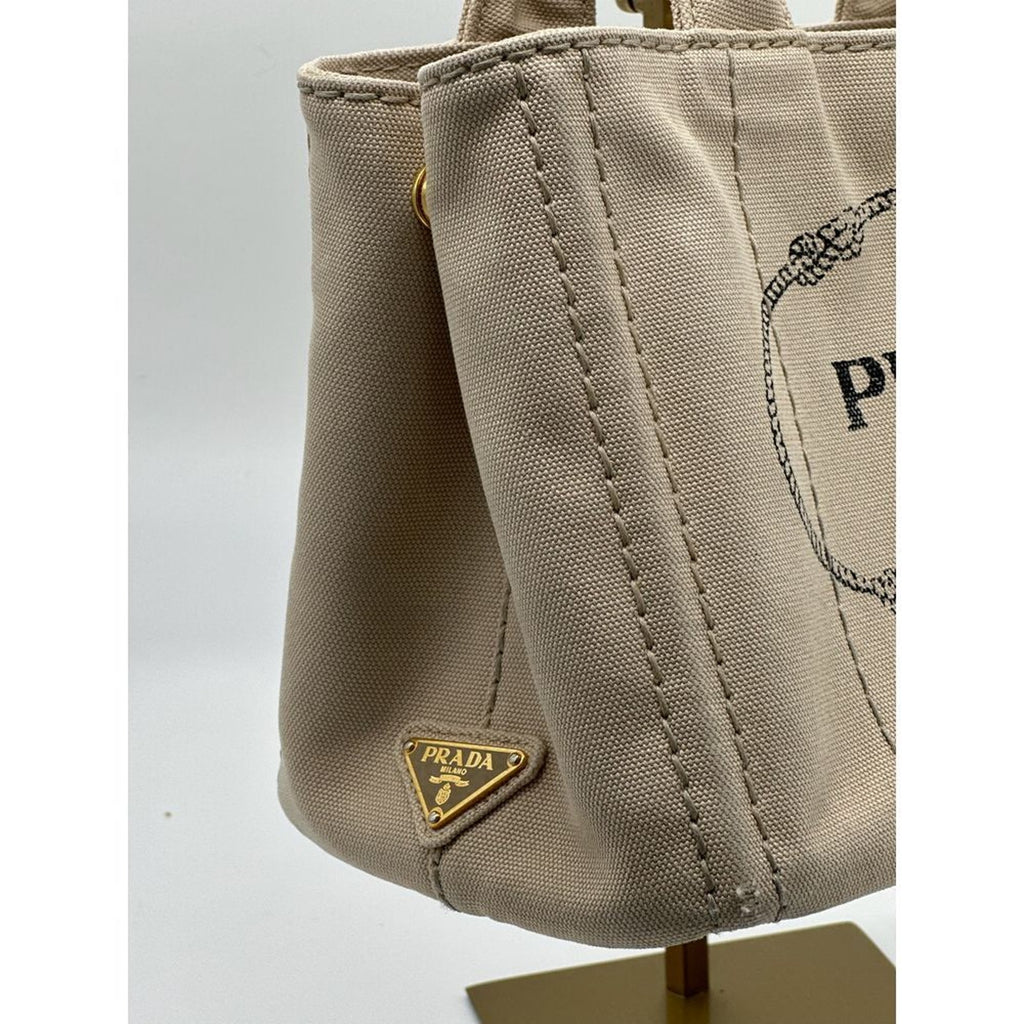 Prada‎ 🌺 2 Way Canapa  Tote with Cross Body Strap! Very Good Condition