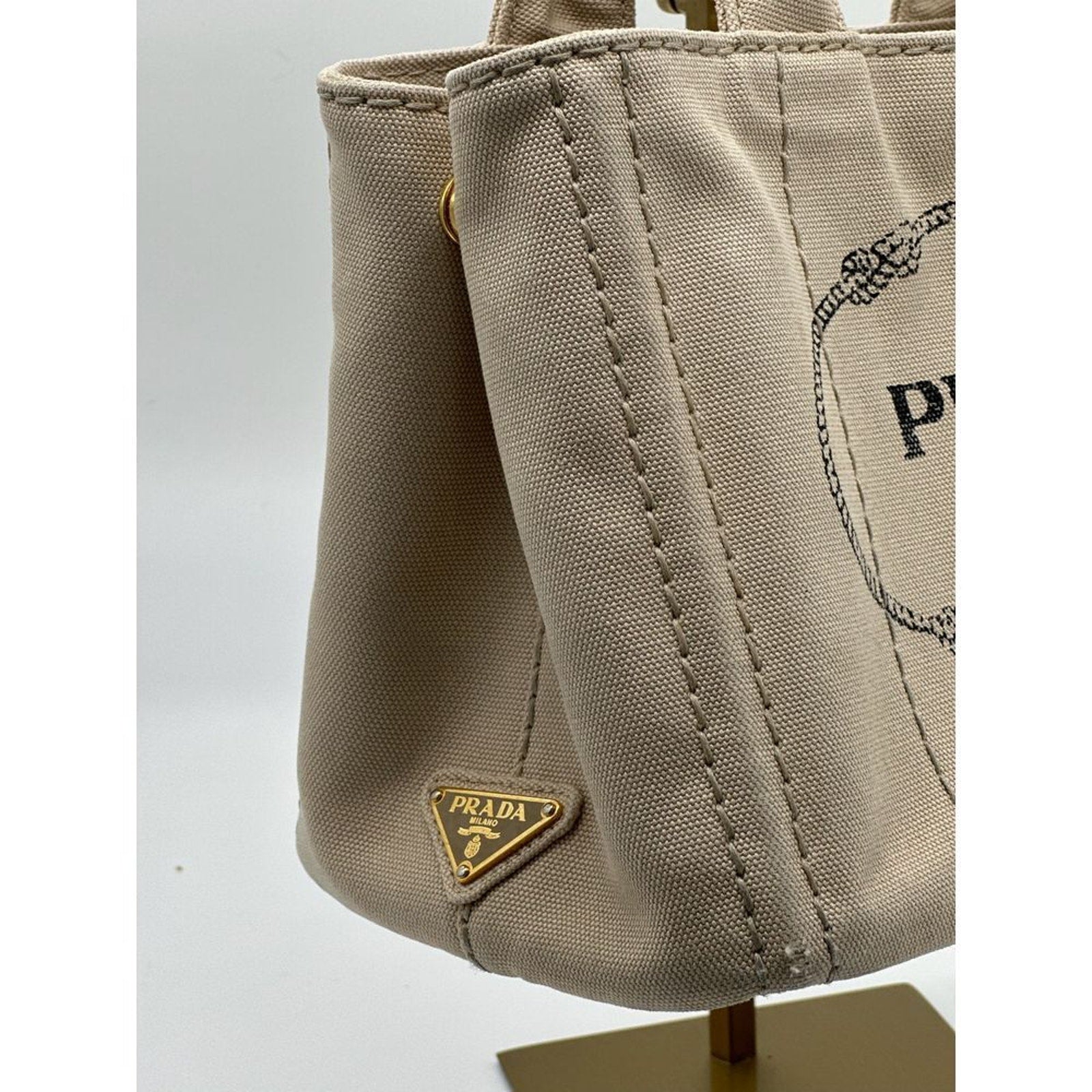 Prada‎ 🌺 2 Way Canapa  Tote with Cross Body Strap! Very Good Condition