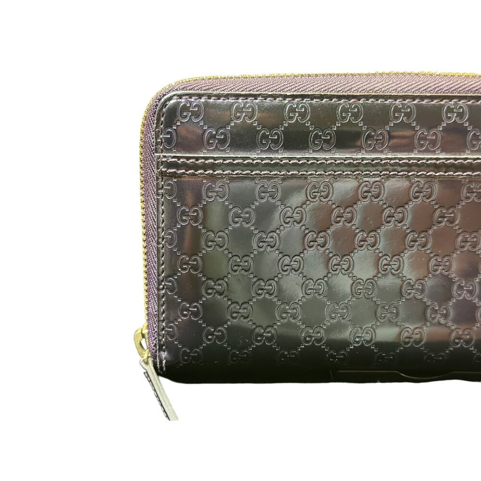 Rare Purple Gucci‎ Guccissima Long Wallet Zip Around*Beautiful! Great Condition!