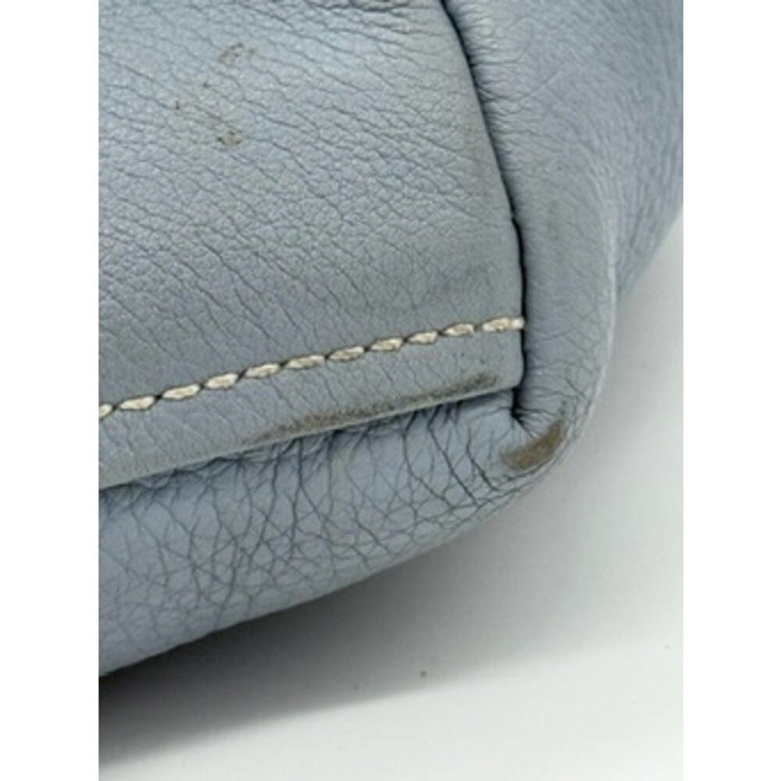 Prada‎ Vitello Daino Shoulder Bag*Beautiful Pale Blue*Great Condition w/COA