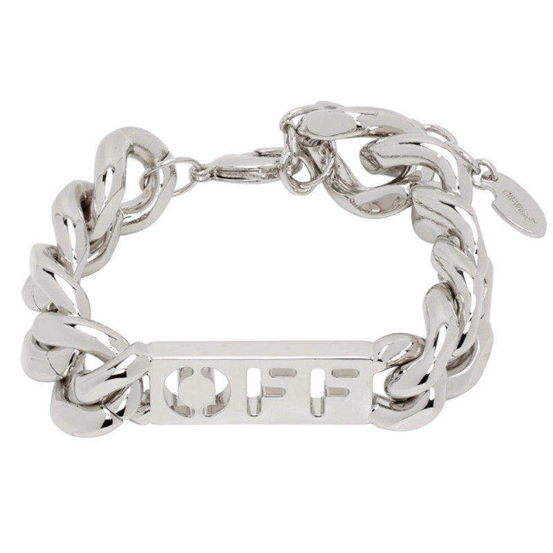 OFF-WHITE Silver 'Off' Chain Bracelet*NEW*Dustbag*BOX*ADJUSTABLE