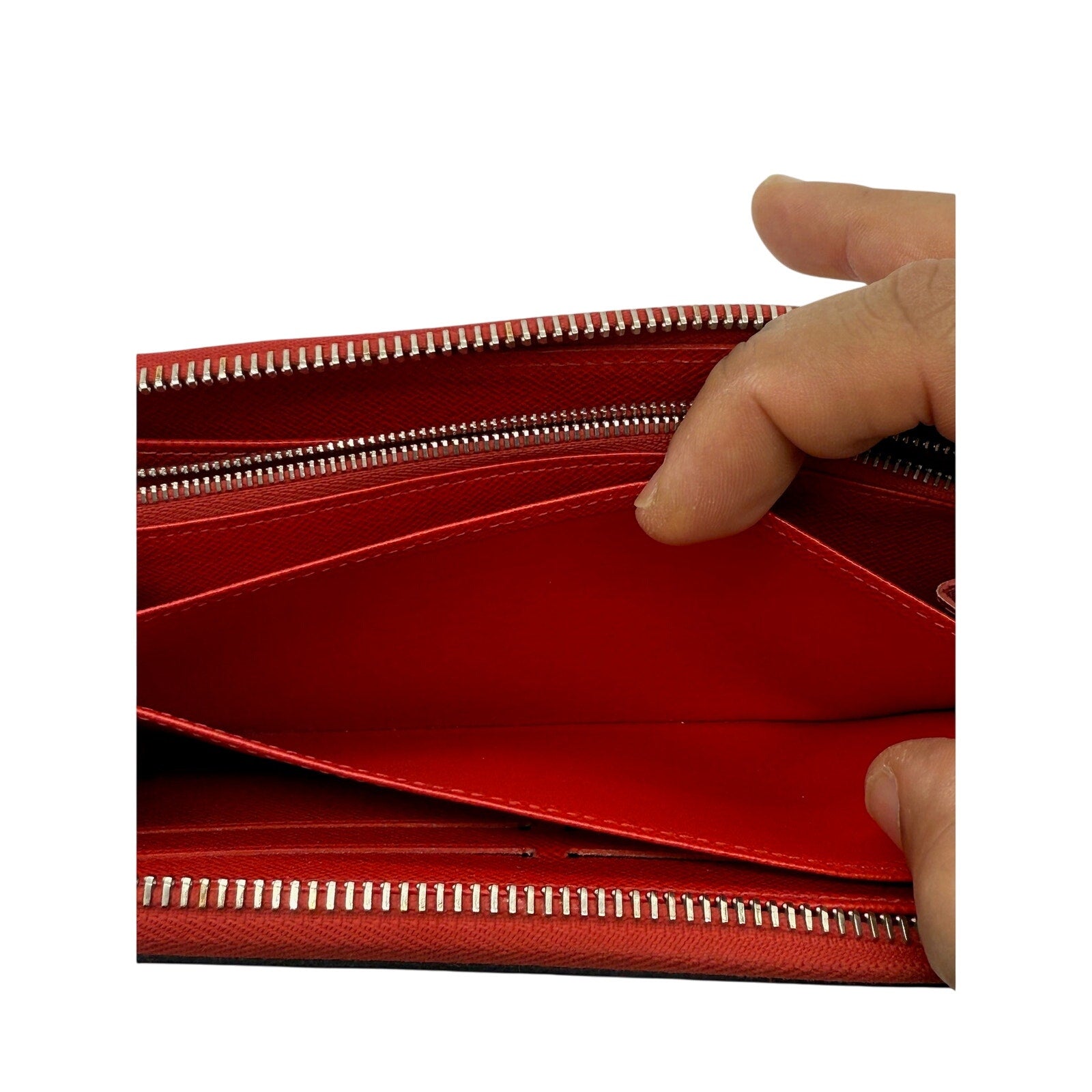 Louis Vuitton Epi Rouge Zippy Wallet Zip Long Wallet Red*Excellent condition