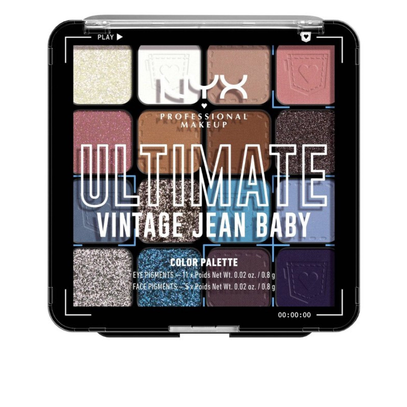 NYX Professional Makeup Ultimate Eyeshadow Palette*Vintage Jean Baby