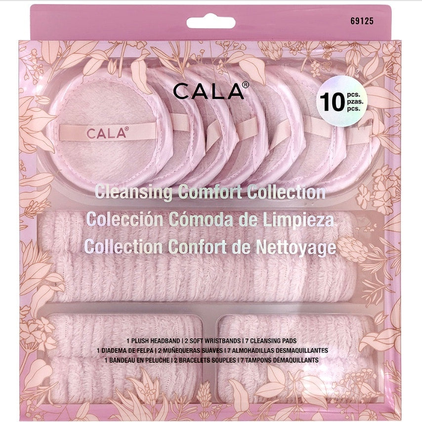 K-Care Cala Cleansing 10Pc Comfort Set Blossom Pink*reusable*Korean skincare