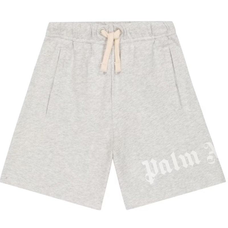 RETAIL $255 Palm Angels Kids Cotton Jersey Logo Shorts*BRAND-NEW with tags*SZ 10