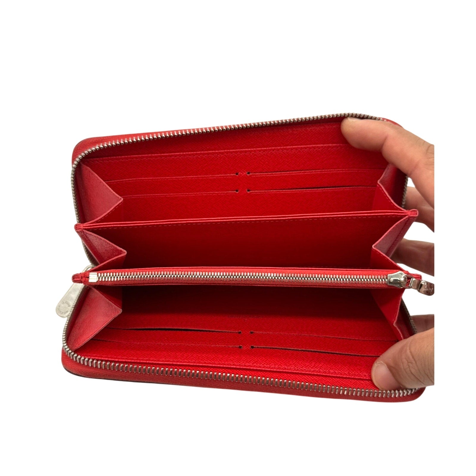 Louis Vuitton Epi Rouge Zippy Wallet Zip Long Wallet Red*Excellent condition