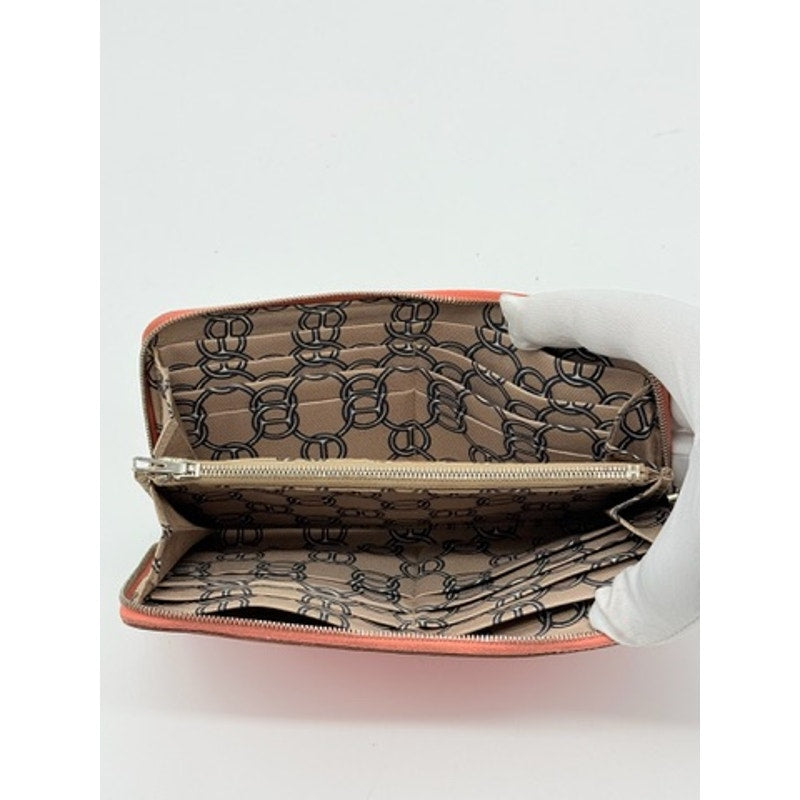 Hermes Azap Long Silk'in Flamingo Leather Wallet Pink*BEAUTIFUL CONDITION