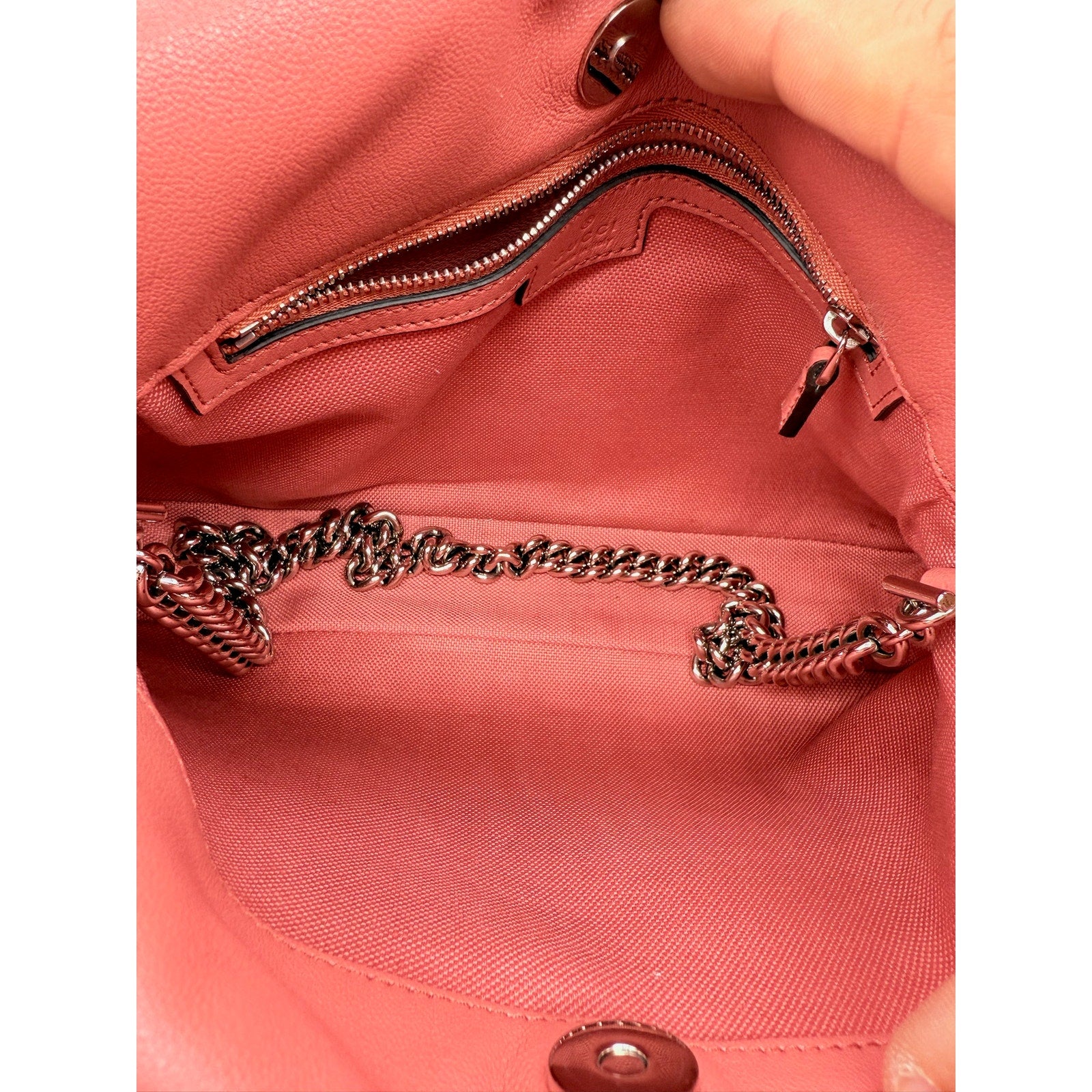Gucci Pink Sakai Be Green Calfskin Diagonal Stitched Tote Bag*FULL INCLUSION*NWT
