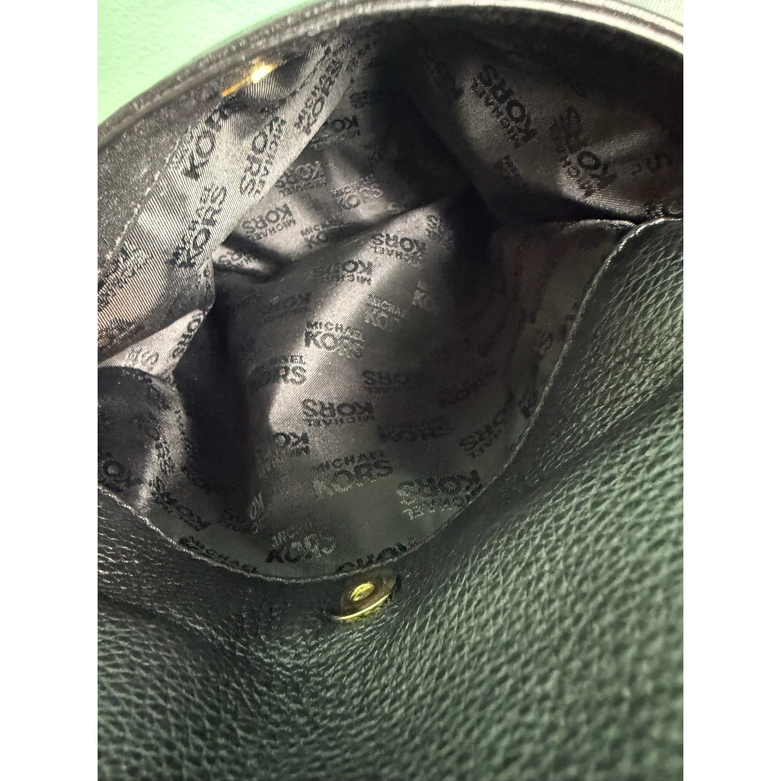 Michael Kors Hamilton Black Leather Messenger*Crossbody*Excellent Condition