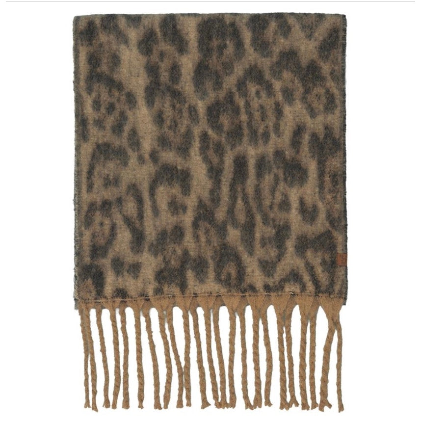 CC Brand Woven Leopard Print Oblong Scarf*VERY SOFT! Cozy and long