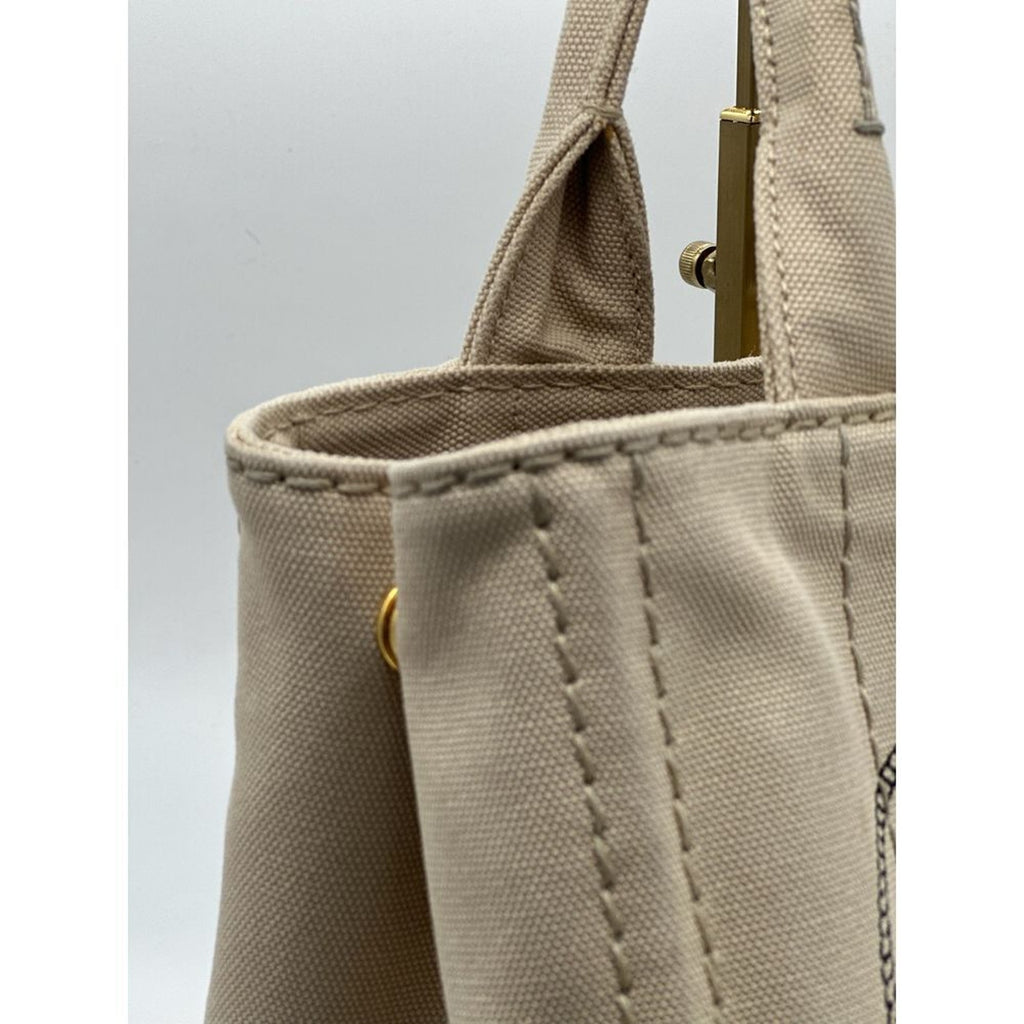 Prada‎ 🌺 2 Way Canapa  Tote with Cross Body Strap! Very Good Condition