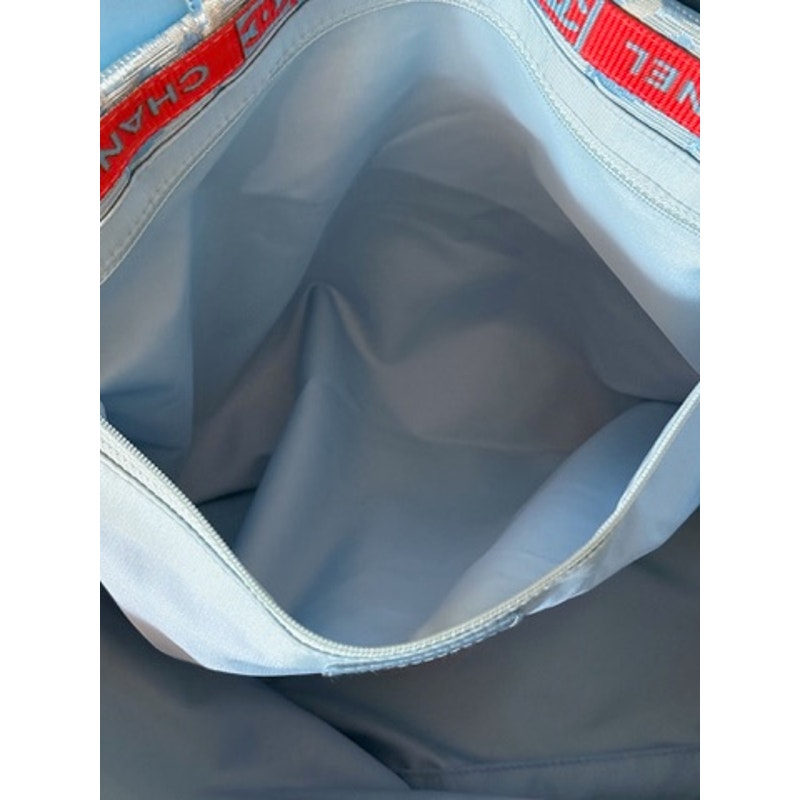 RARE Chanel Blue Nylon New Travel Line Tote*PRISTINE CONDITION*RARE COLORWAY