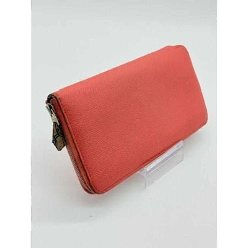 Hermes Azap Long Silk'in Flamingo Leather Wallet Pink*BEAUTIFUL CONDITION