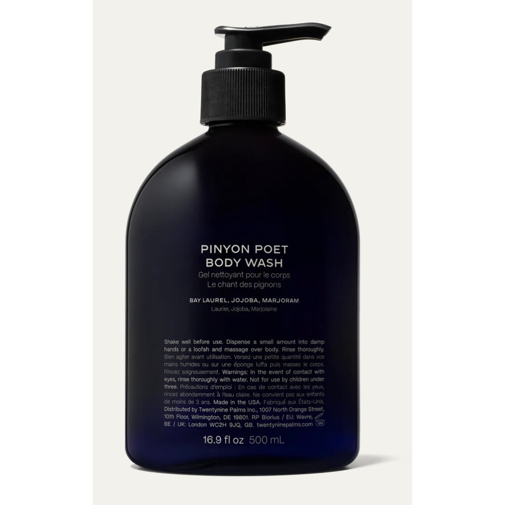 RETAIL $47 Twentynine Palms Pinyon Poet Body Wash*Bay Laurel, Jojoba, Marjoram