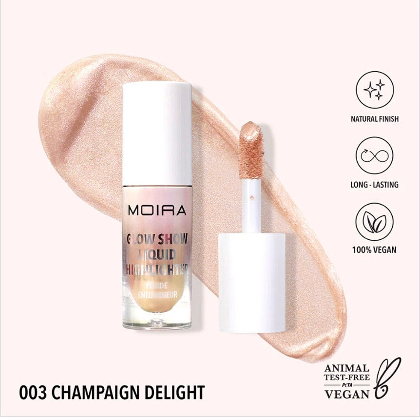 K-Care: Moira Glow Show Liquid Highlighter*Champagne Delight*Korean Makeup