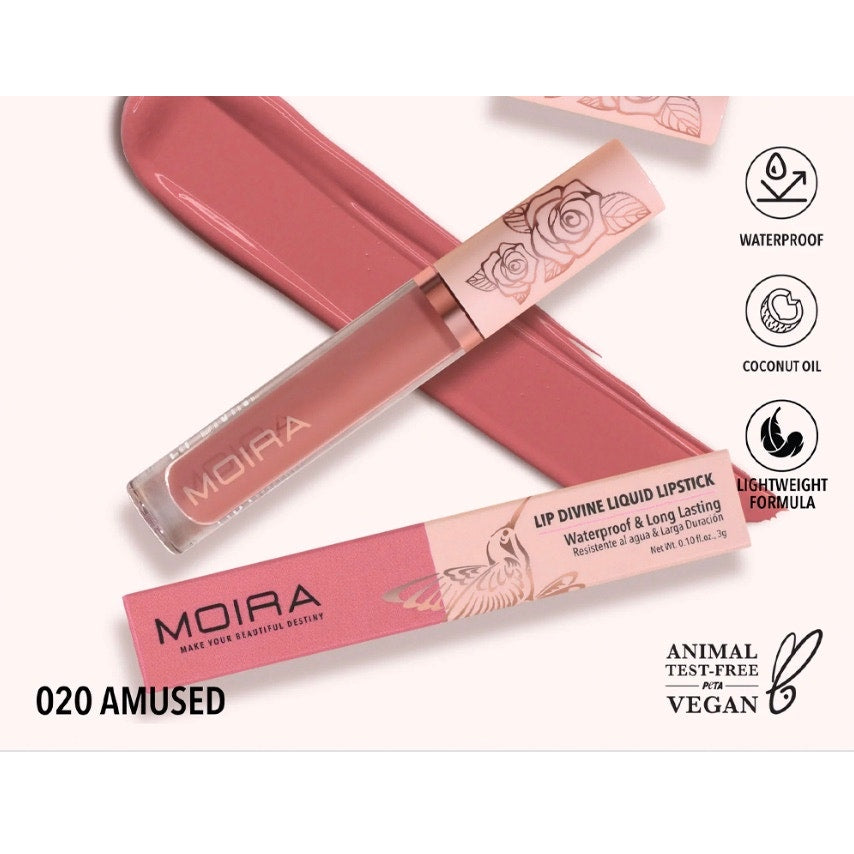 K-Care: Moira Lip Divine Liquid Lipstick *20 Amused*Moisturizing*Korean Makeup
