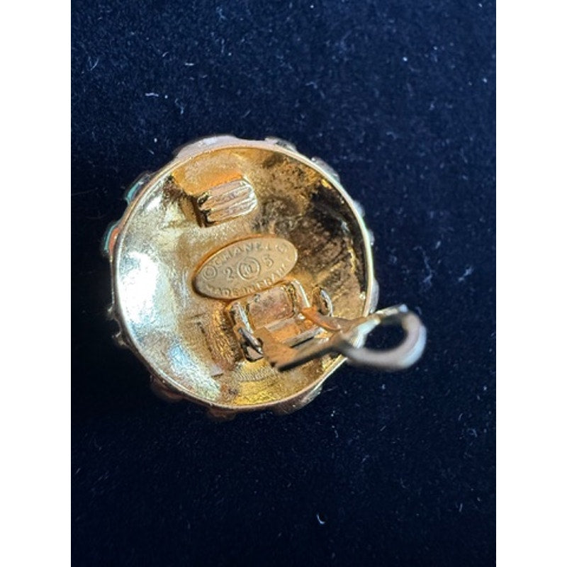 RARE Vintage Chanel 24K Gold Plated Collection by Karl Lagerfeld CC Clip-Ons*