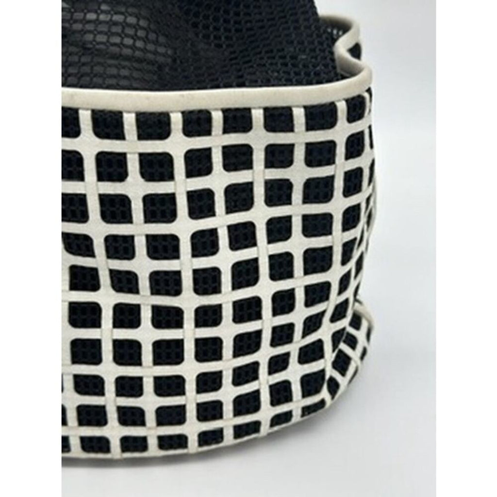 Chanel Black/White Mesh and Leather Rare‎ Bucket Bag w/COA AMAZING BAG