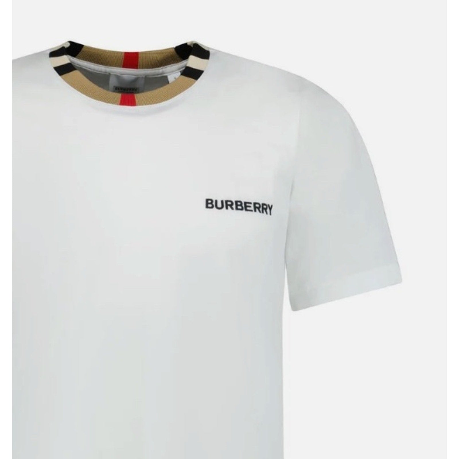 Burberry White Jayson Check T-Shirt*Men's XXL*NEW with Tags