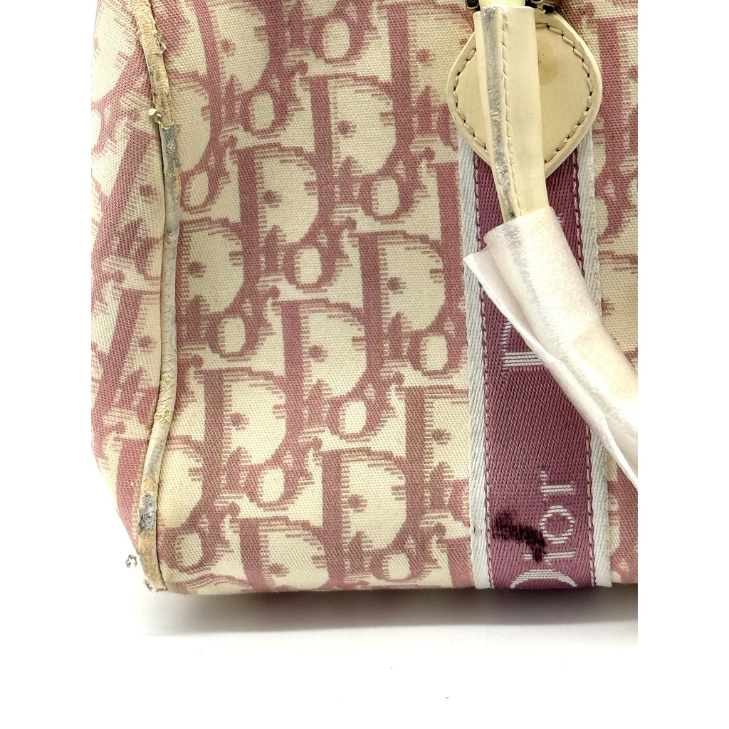 Christian Dior Pink Vintage Diorissimo Girly Boston Bag*Awesome bag!