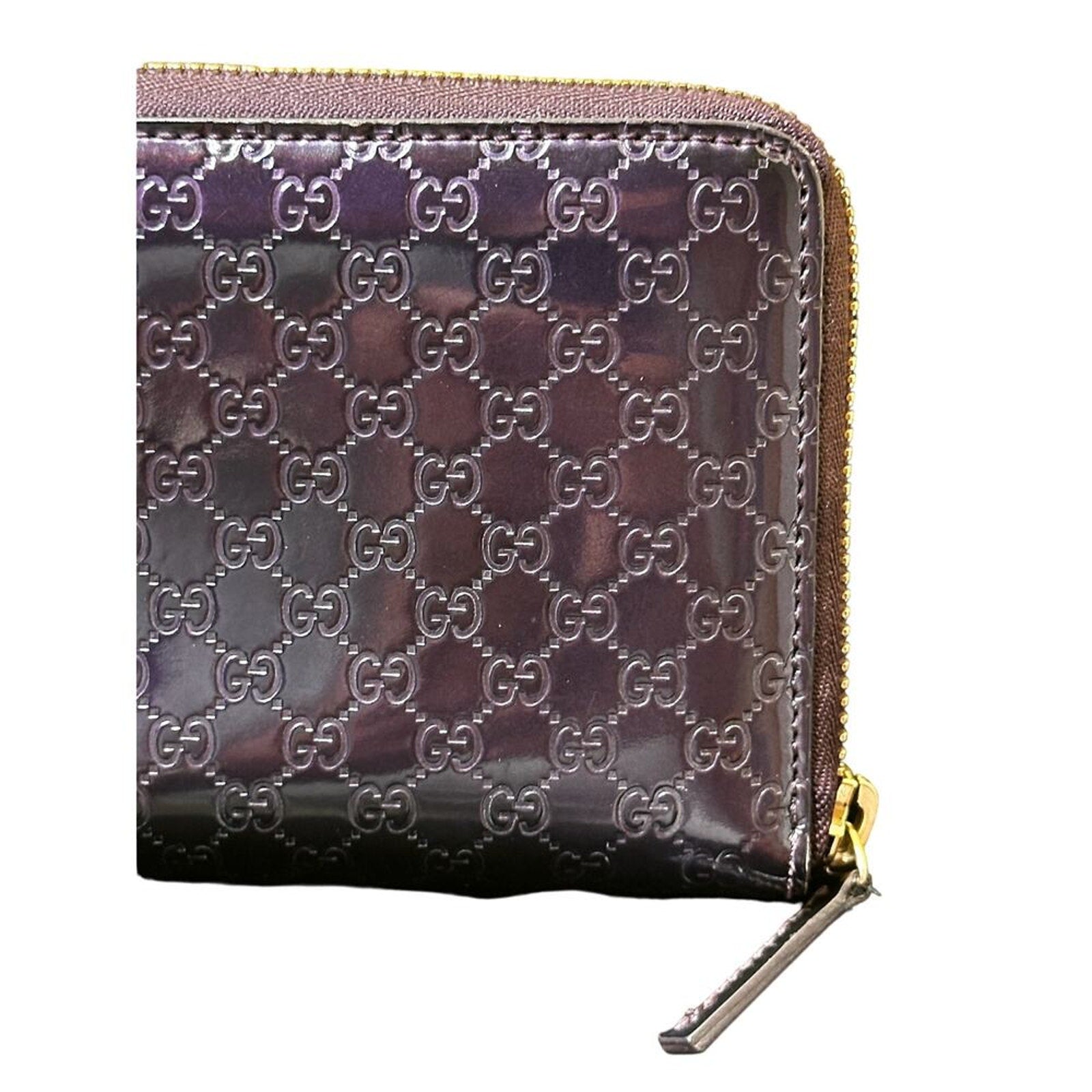Rare Purple Gucci‎ Guccissima Long Wallet Zip Around*Beautiful! Great Condition!