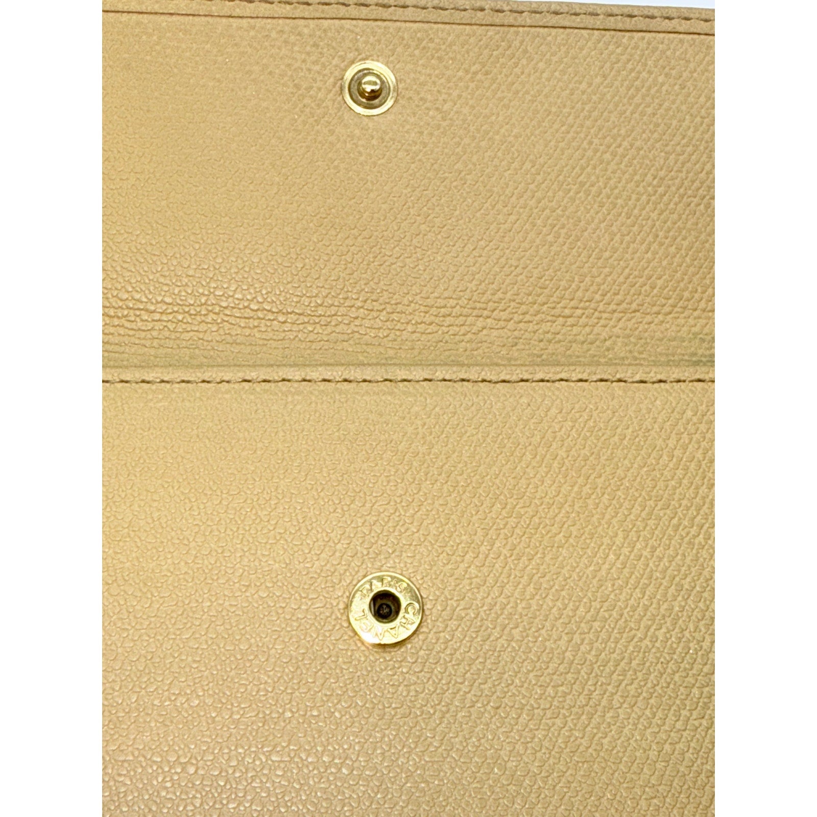 Chanel Interlocking CC Logo Continental Wallet*BEAUTIFUL Neutral COLOR