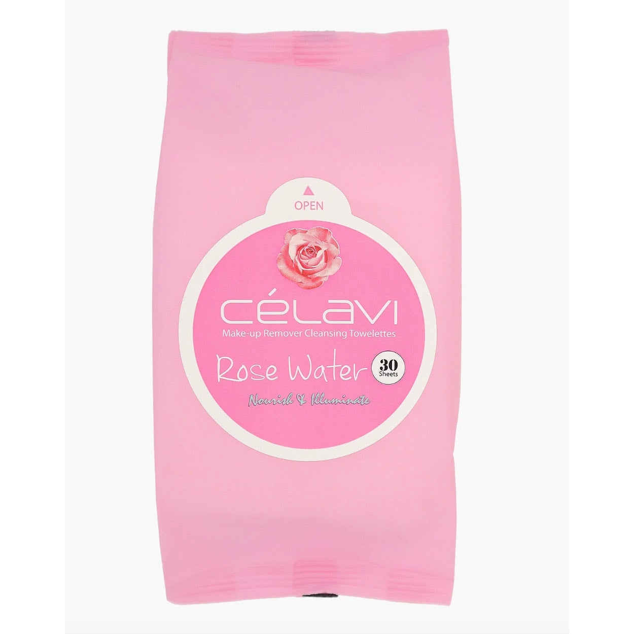 K-Care Celavi Makeup Remover Cleansing Wipes 30 pc per pack*Rose Water*2 pack