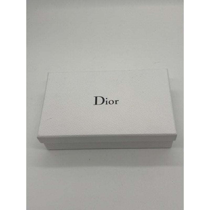 CHRISTIAN DIOR METALLIC ROSE PATENT MICRO-CANNAGE WALLET ON CHAIN*Full Set