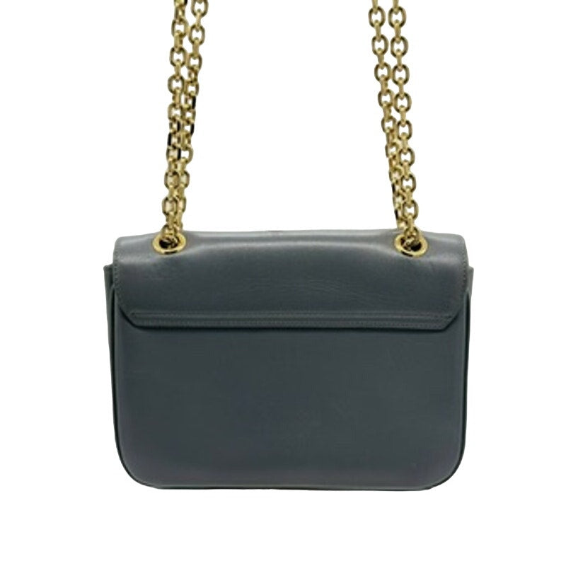 Celine Shiny Calfskin Medium C Bag Blue Grey 2018 collection! Gorgeous!