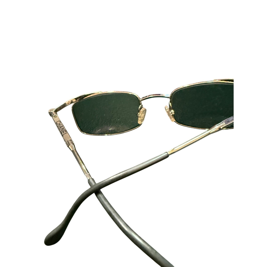 RARE CHANEL Vintage Square Sunglasses*Unisex*CHANEL logo glasses*unbranded case