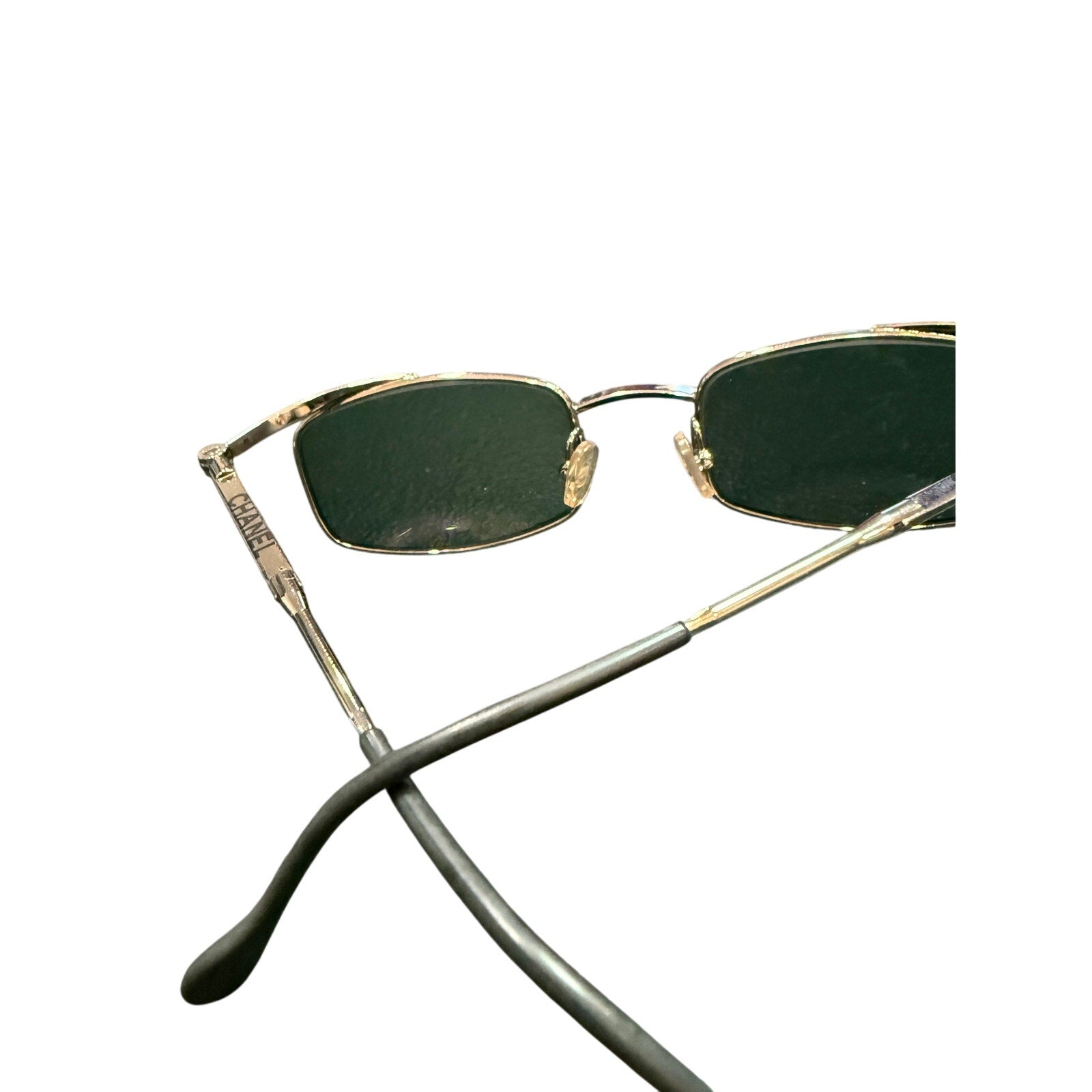 RARE CHANEL Vintage Square Sunglasses*Unisex*CHANEL logo glasses*unbranded case