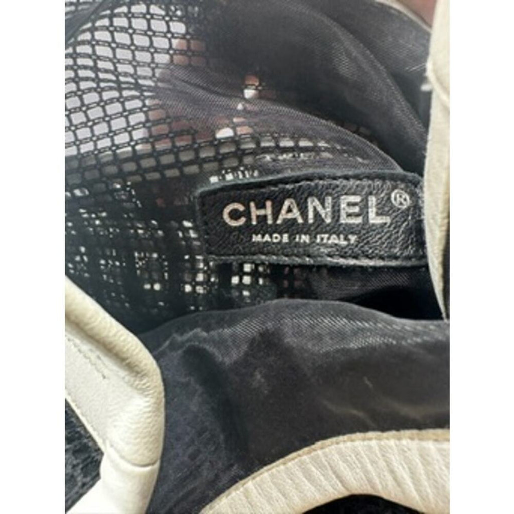 Chanel Black/White Mesh and Leather Rare‎ Bucket Bag w/COA AMAZING BAG