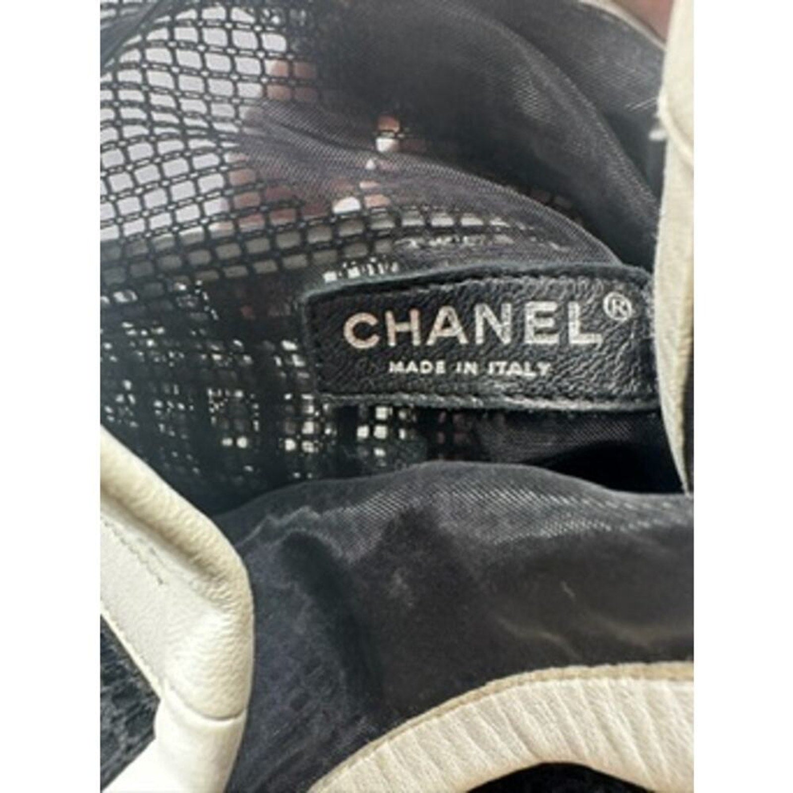 Chanel Black/White Mesh and Leather Rare‎ Bucket Bag w/COA AMAZING BAG