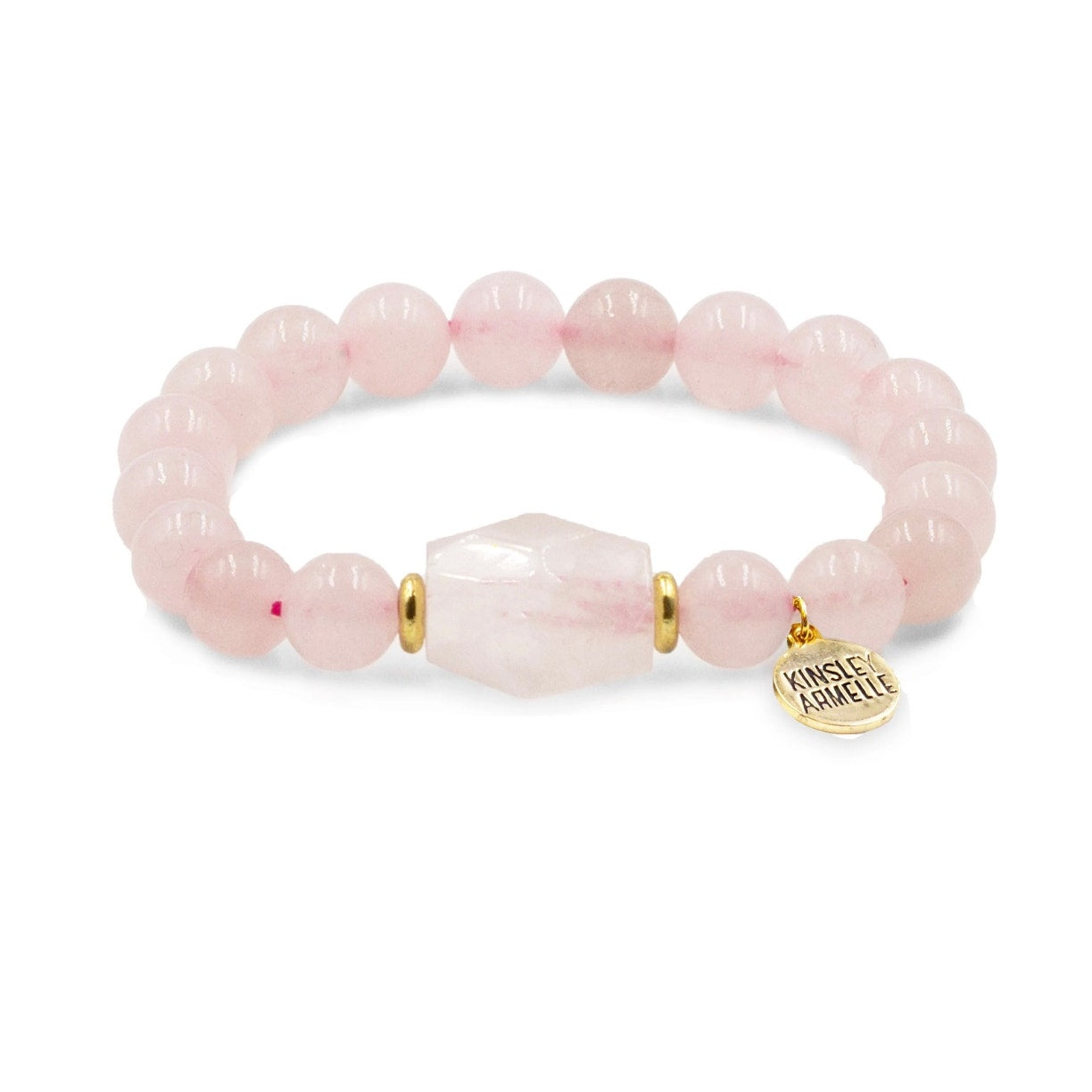 RETAIL $45 Kinsley Armelle Rose Quartz Marcia Collection Ballet Bracelet*Beauty*