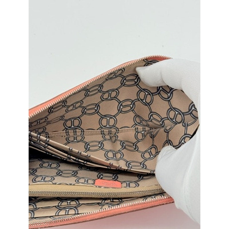 Hermes Azap Long Silk'in Flamingo Leather Wallet Pink*BEAUTIFUL CONDITION