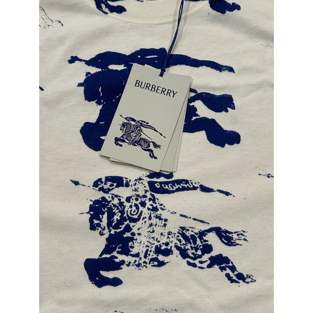 RETAIL $660 Burberry White EKD T-Shirt*Men's Large*NEW with Tags